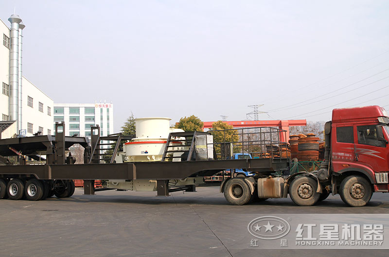 移動破碎機發(fā)貨現場